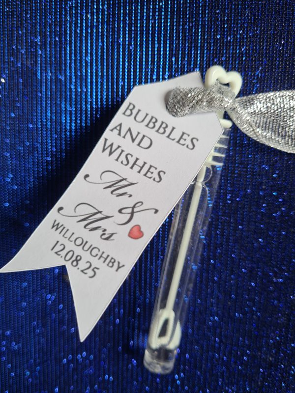 Personalised Bubble Wand (Labels Only) pack of 20 - Image 2