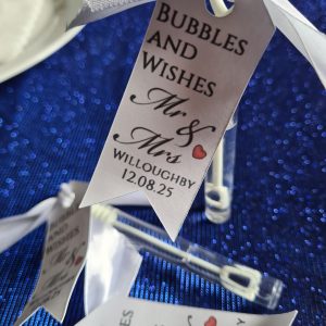 Personalised Bubble Wand (Labels Only) pack of 20