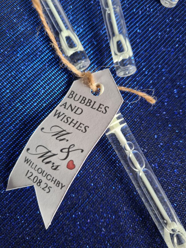 Personalised Bubble Wand (Labels Only) pack of 20 - Image 3